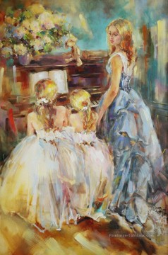 Belle fille Dancer AR 11 Impressionist Peinture à l'huile